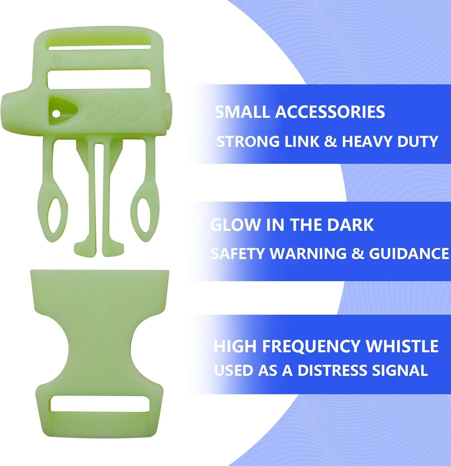 5/8" Adjustable Plastic Quick-release Buckle Straps for Belt Buckles,Backpacks Dog Collars Bracelet Helmet