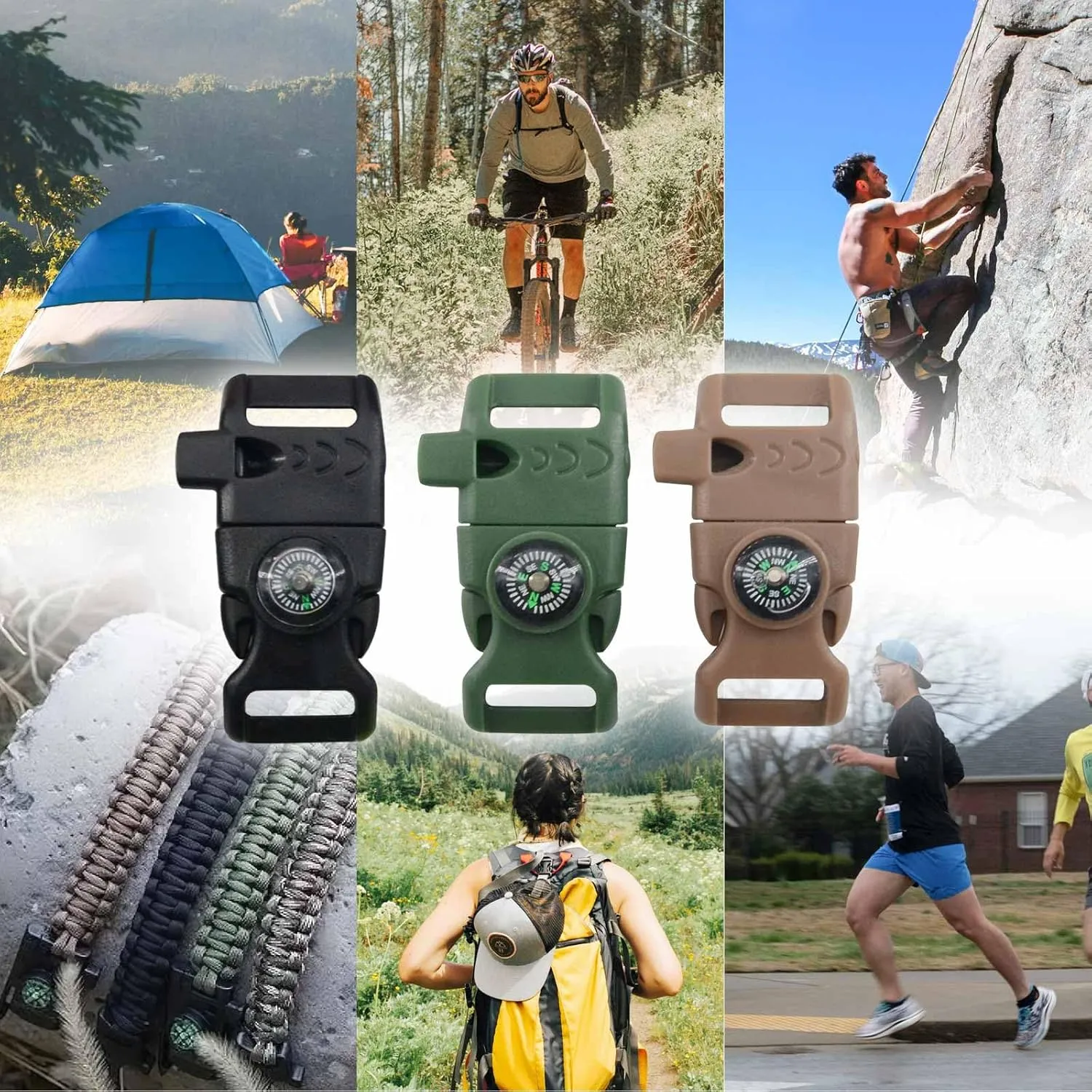 5/8" Adjustable Plastic Quick-release Buckle Straps for Belt Buckles,Backpacks Dog Collars Bracelet Helmet
