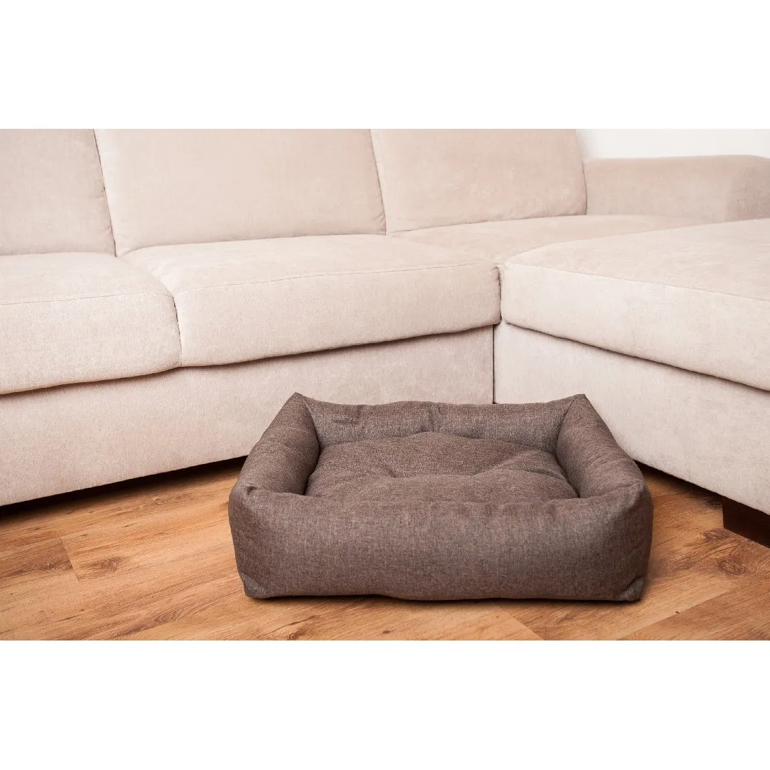 Amiplay Palermo Zip & Clean Sofa Dog Bed Brown