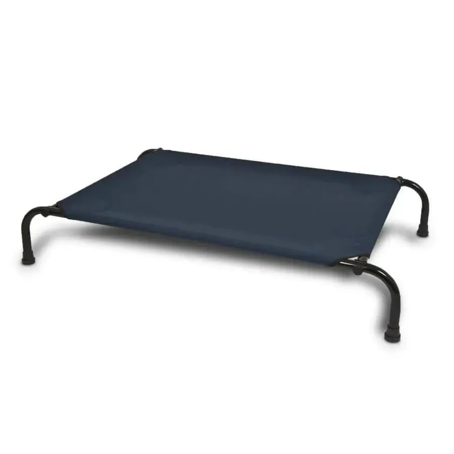 Aspen Elevated Dog Bed Navy Blue 1ea/Large