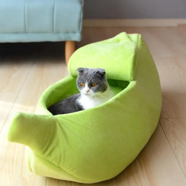 Banana Shape Cat Pet Bed