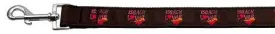 Beach Lover Nylon Ribbon Dog Collars 1 wide 6ft Leash