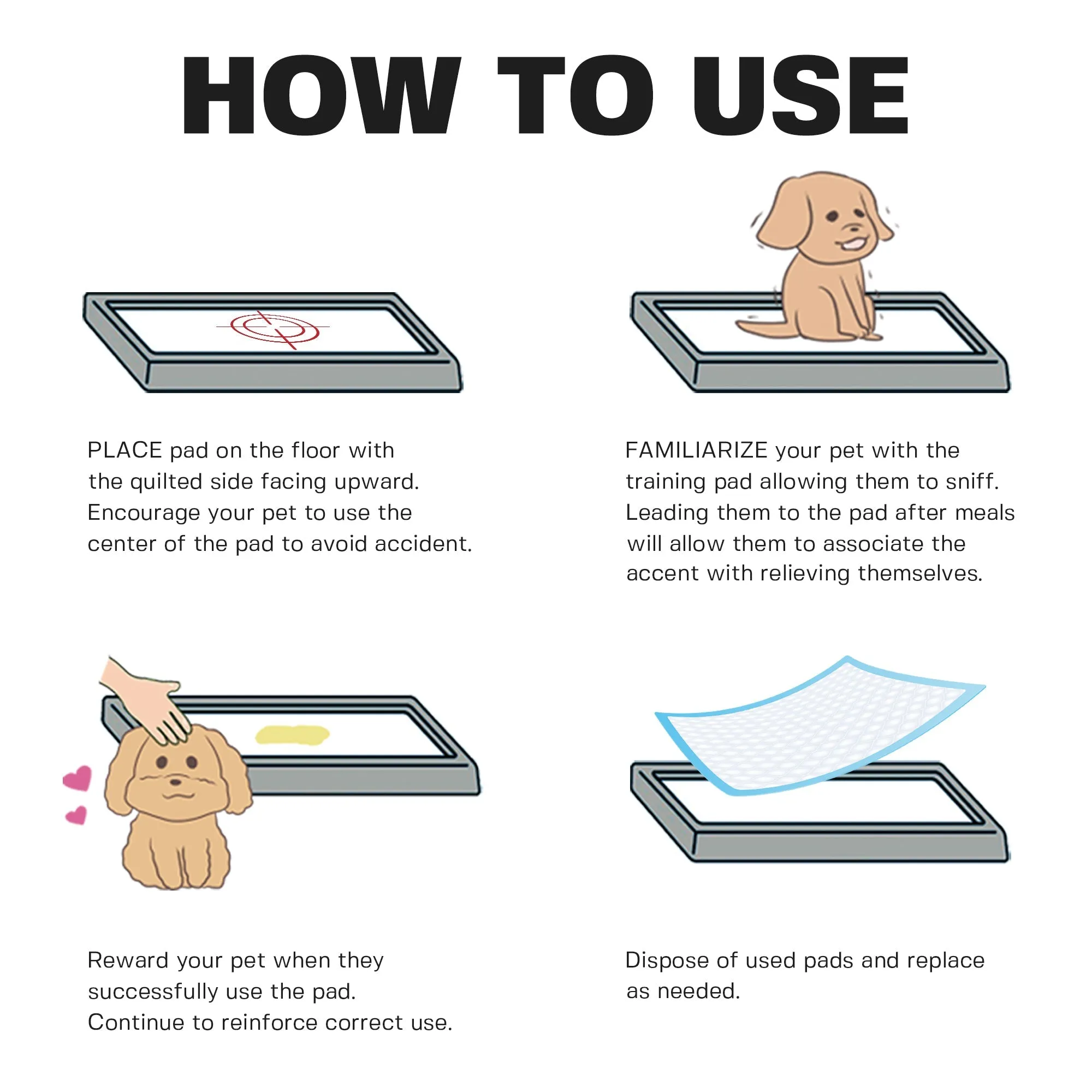 BV Pet Training Pads - Dog, Cat, Rabbit, Guinea Pig, 30"x36", 40-Count