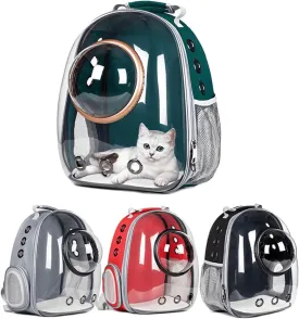 Cat Carrying Bag Space Pet Backpack Breathable Portable Transparent Backpack