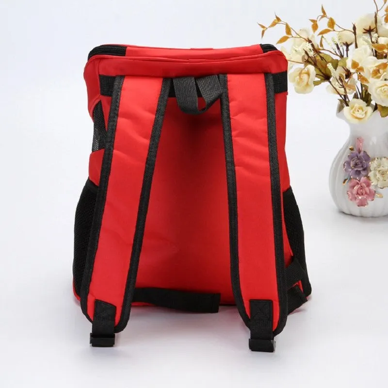 Cat dog Backpack Portable Cat Bag Dog Bag Pet   Mesh Breathable Pet