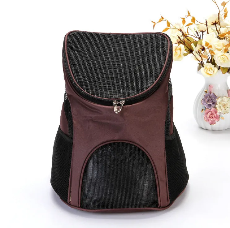 Cat dog Backpack Portable Cat Bag Dog Bag Pet   Mesh Breathable Pet
