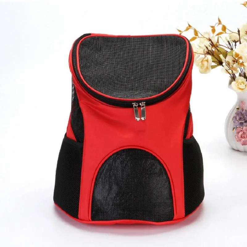 Cat dog Backpack Portable Cat Bag Dog Bag Pet   Mesh Breathable Pet