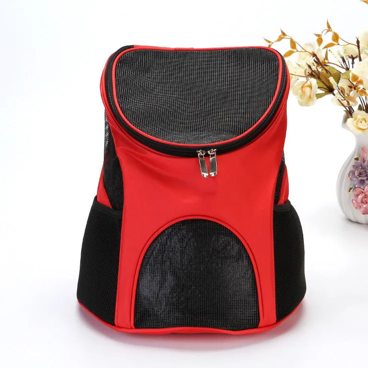 Cat dog Backpack Portable Cat Bag Dog Bag Pet   Mesh Breathable Pet