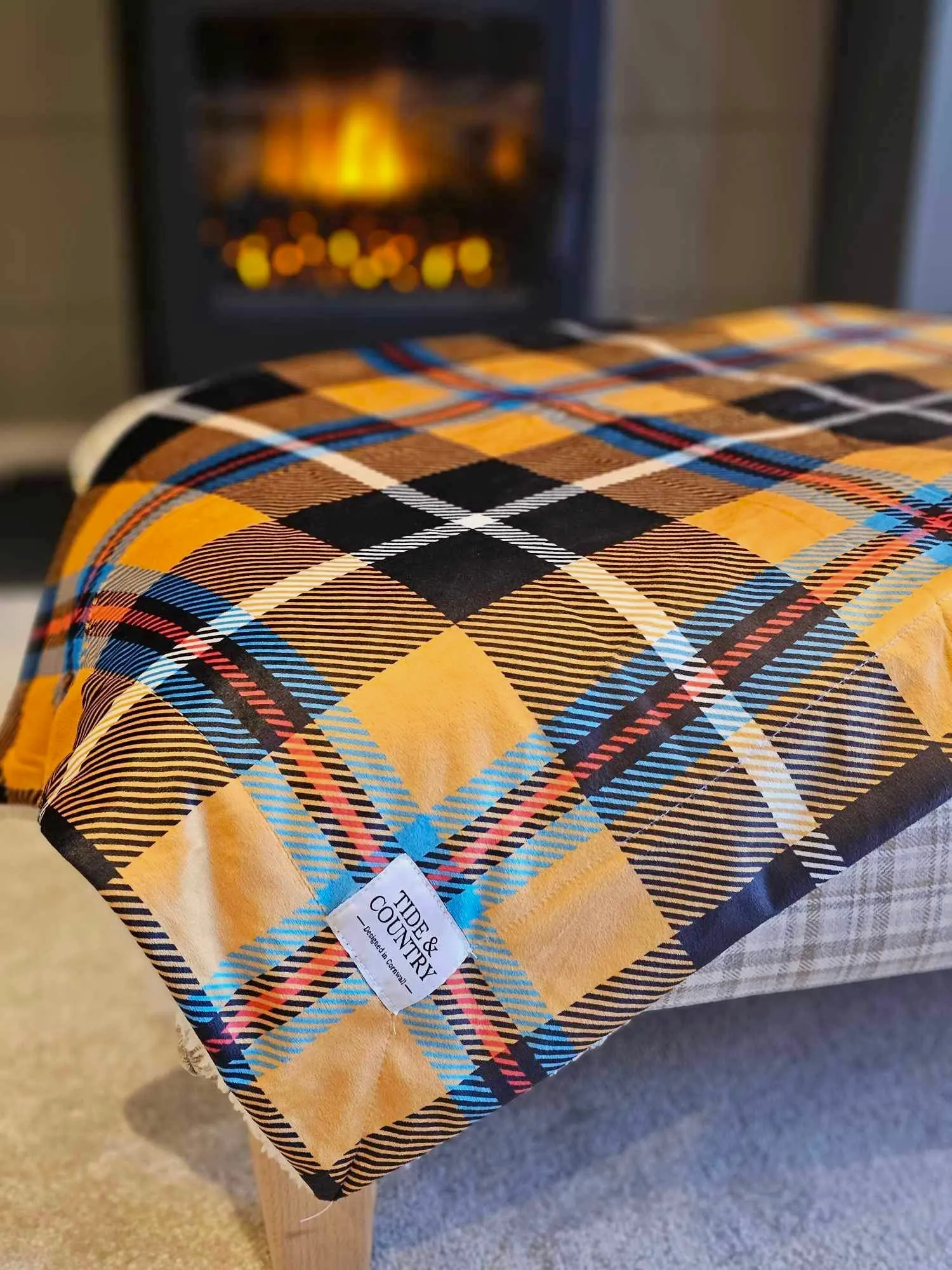 Cornish Tartan Dog Blanket