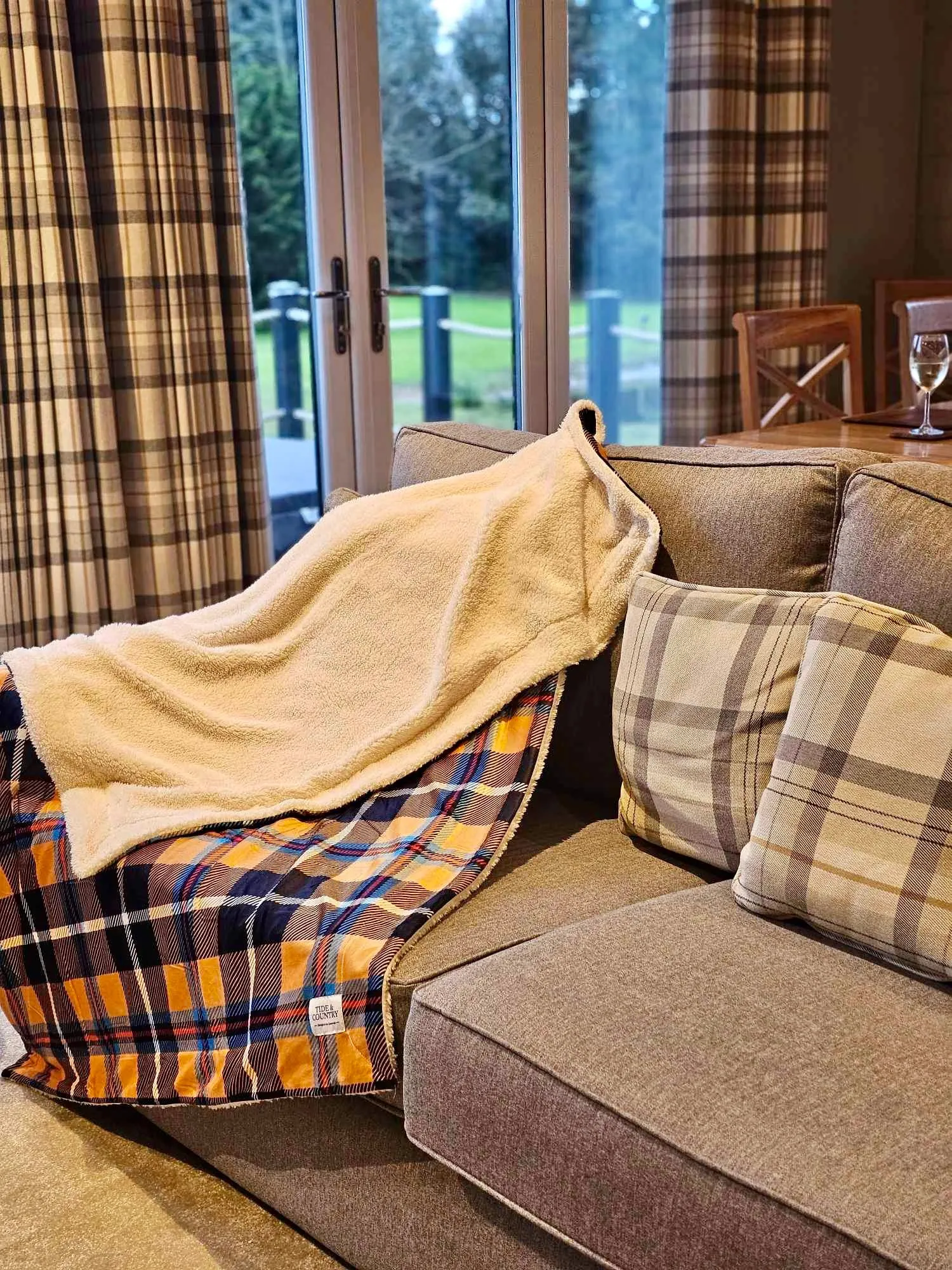 Cornish Tartan Dog Blanket