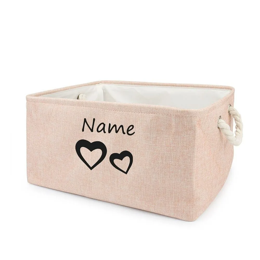 Customized  Plain Dog Toy Paw Storage Basket