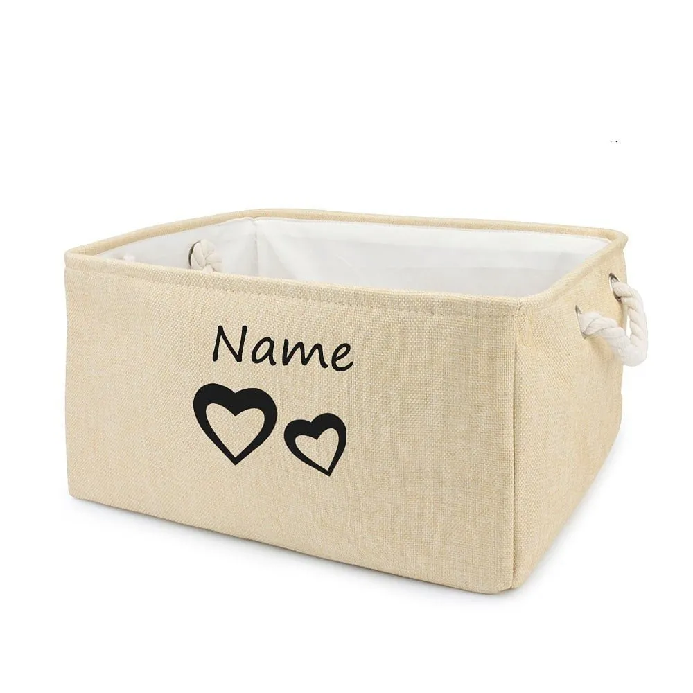 Customized  Plain Dog Toy Paw Storage Basket