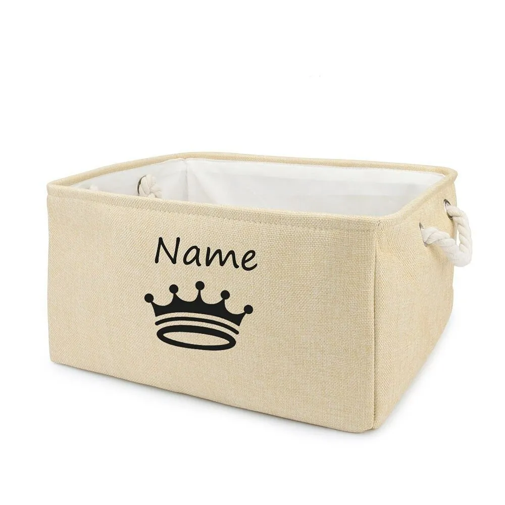 Customized  Plain Dog Toy Paw Storage Basket