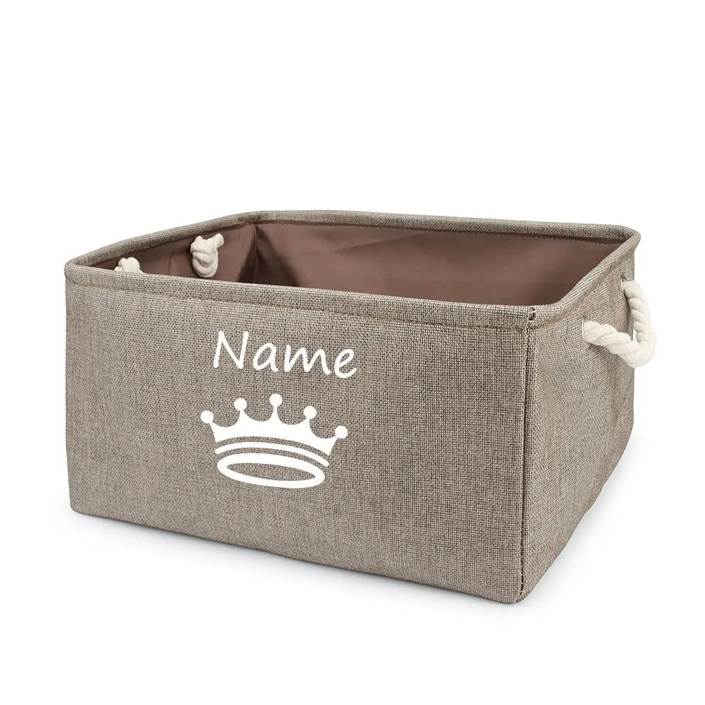 Customized  Plain Dog Toy Paw Storage Basket