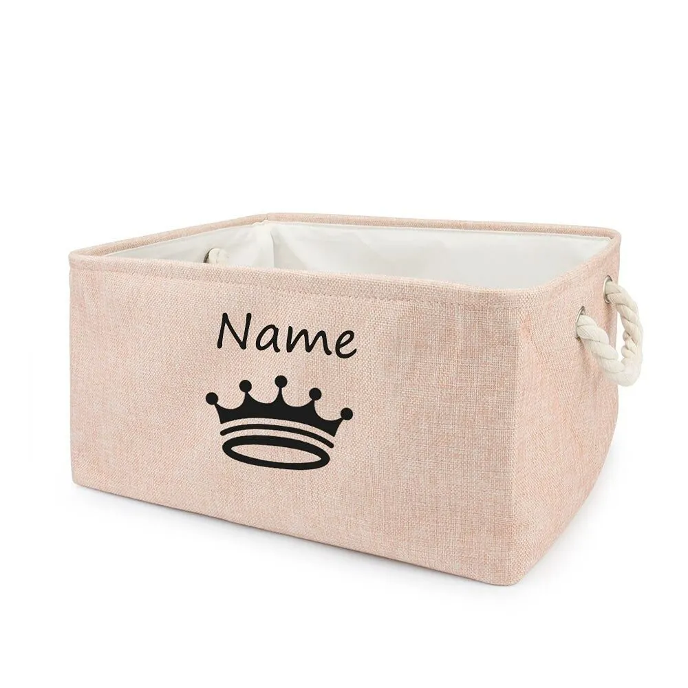 Customized  Plain Dog Toy Paw Storage Basket