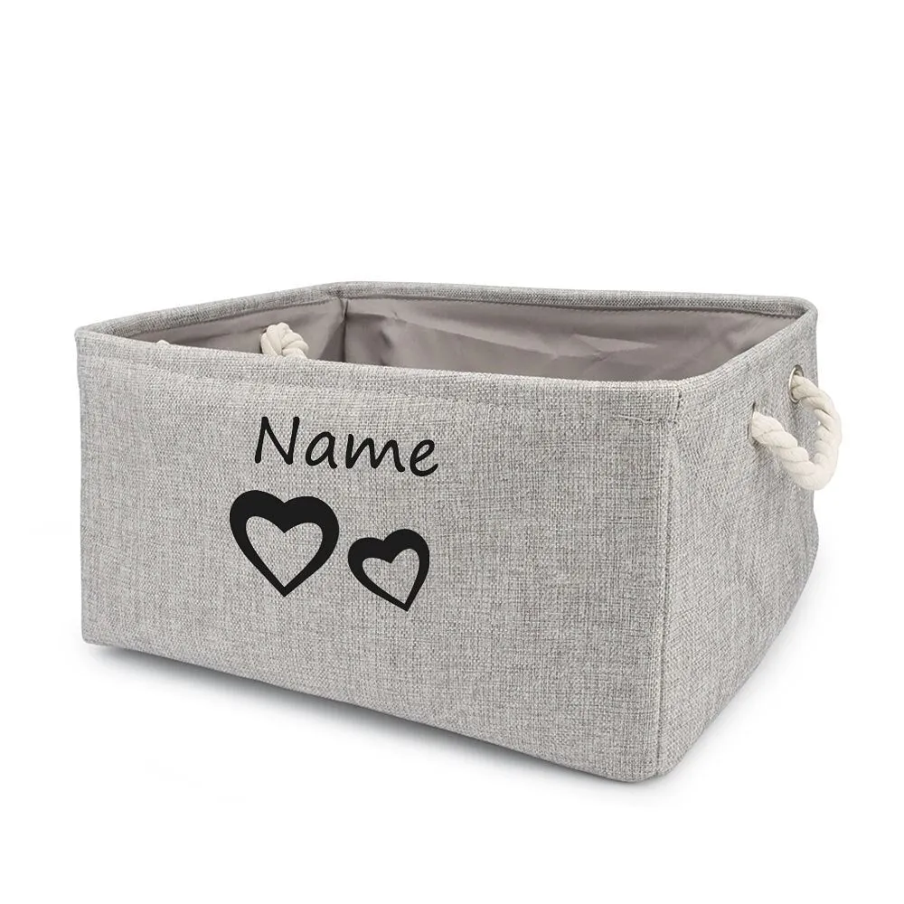 Customized  Plain Dog Toy Paw Storage Basket