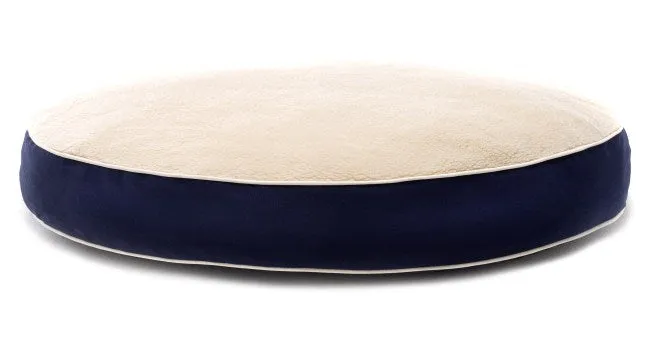 Dog Gone Round Dog or Cat Bed with Wool Sherpa