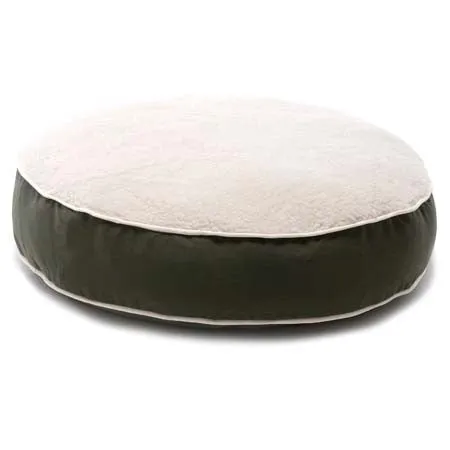 Dog Gone Round Dog or Cat Bed with Wool Sherpa