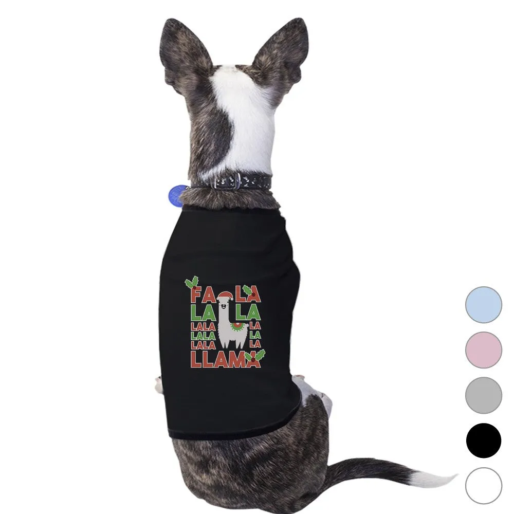 Falala Llama Pet Shirt for Small Dogs Funny Dog Lover X-mas Gifts