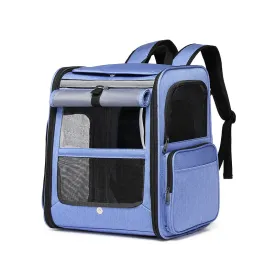 Foldable Cat Bag Breathable Pet Backpack Large Capacity Dog Bag