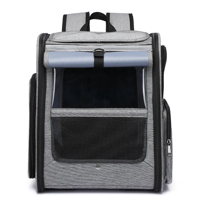 Foldable Cat Bag Breathable Pet Backpack Large Capacity Dog Bag