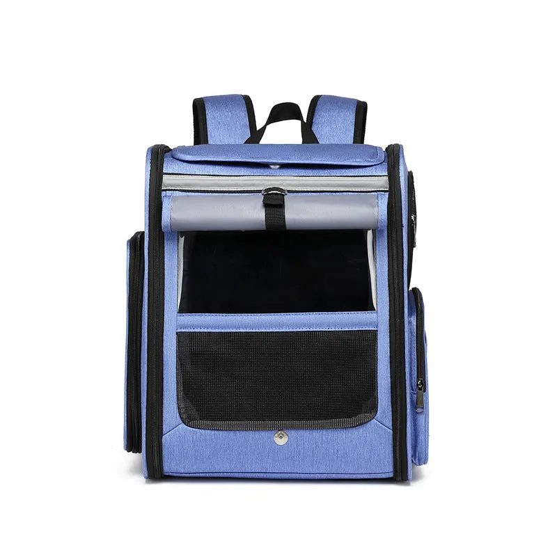 Foldable Cat Bag Breathable Pet Backpack Large Capacity Dog Bag