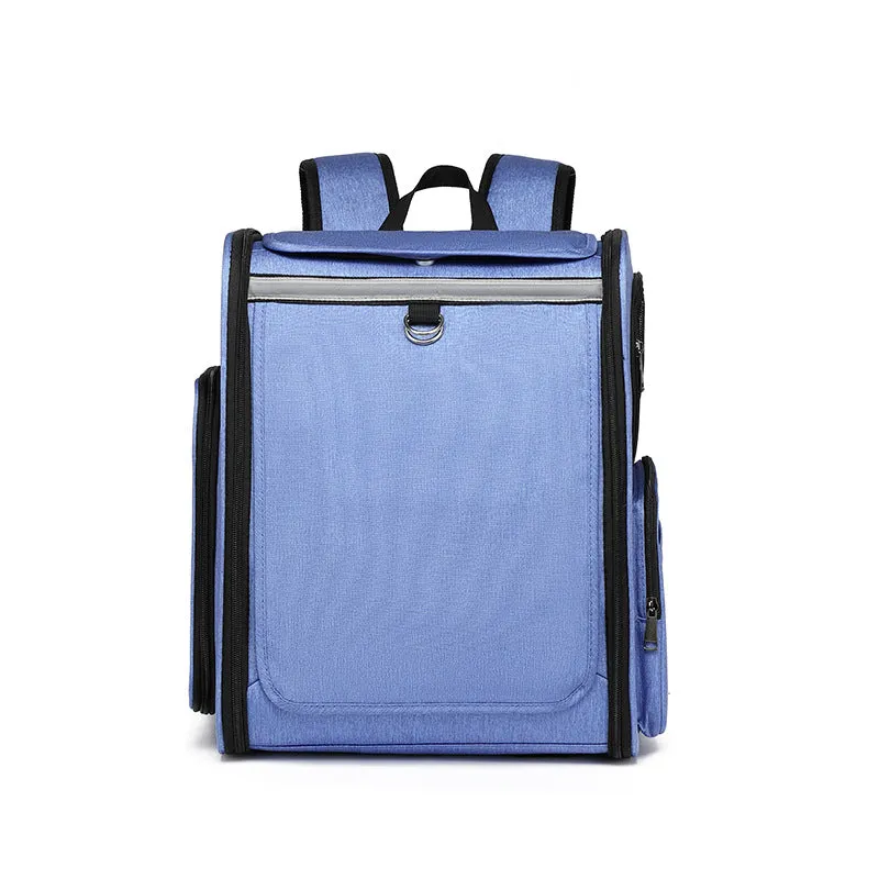 Foldable Cat Bag Breathable Pet Backpack Large Capacity Dog Bag