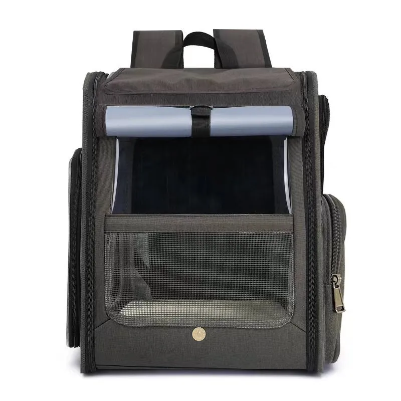 Foldable Cat Bag Breathable Pet Backpack Large Capacity Dog Bag