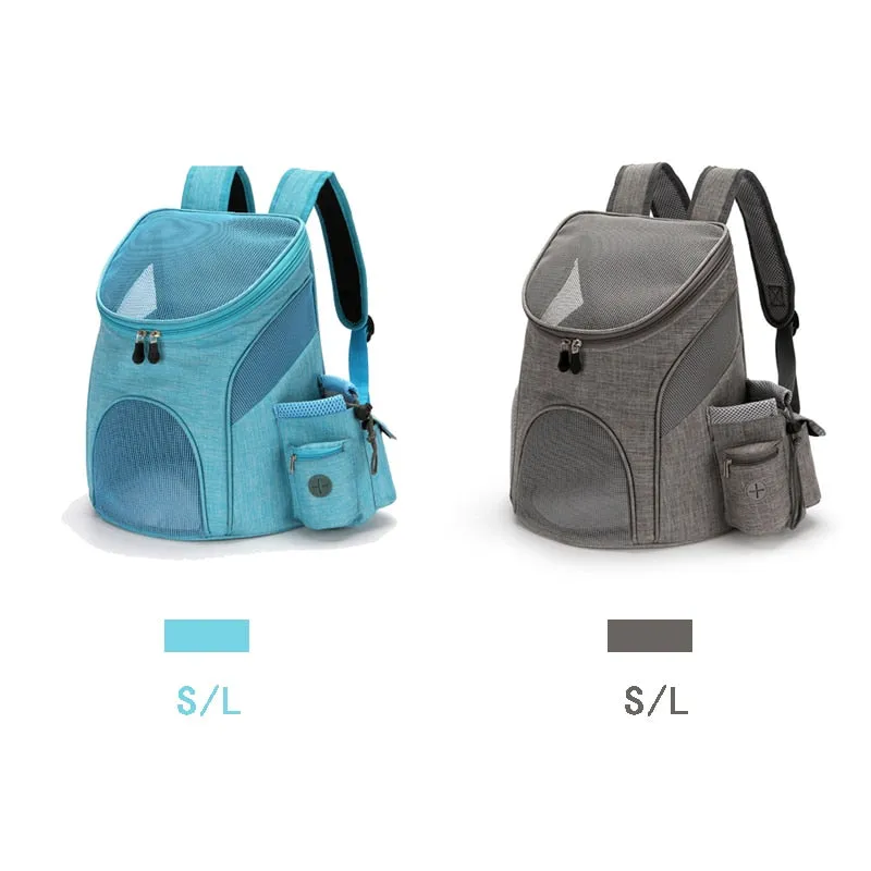 Foldable Pet Dog Travel Double Backpack For Pet Dog Travel