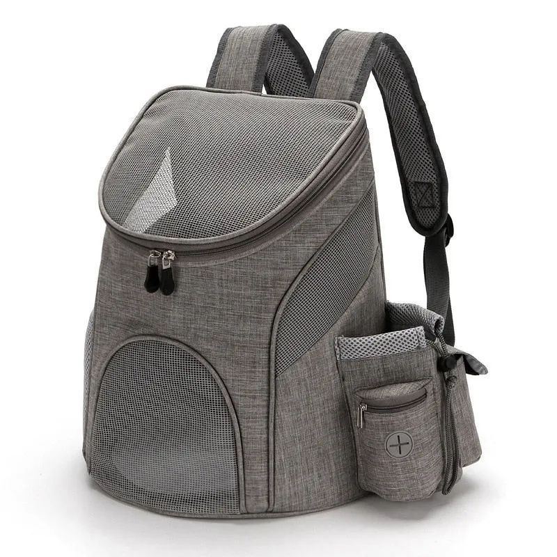 Foldable Pet Dog Travel Double Backpack For Pet Dog Travel