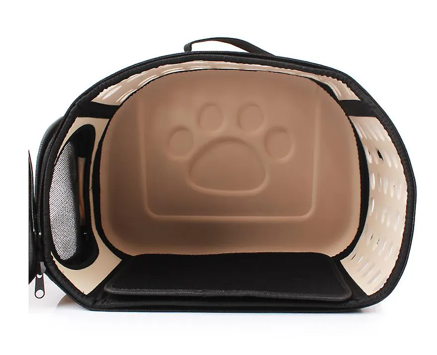 gray Outdoor Portable Pet Breathable Shoulder Bag, Folding Travel cat Backpack AZ16642