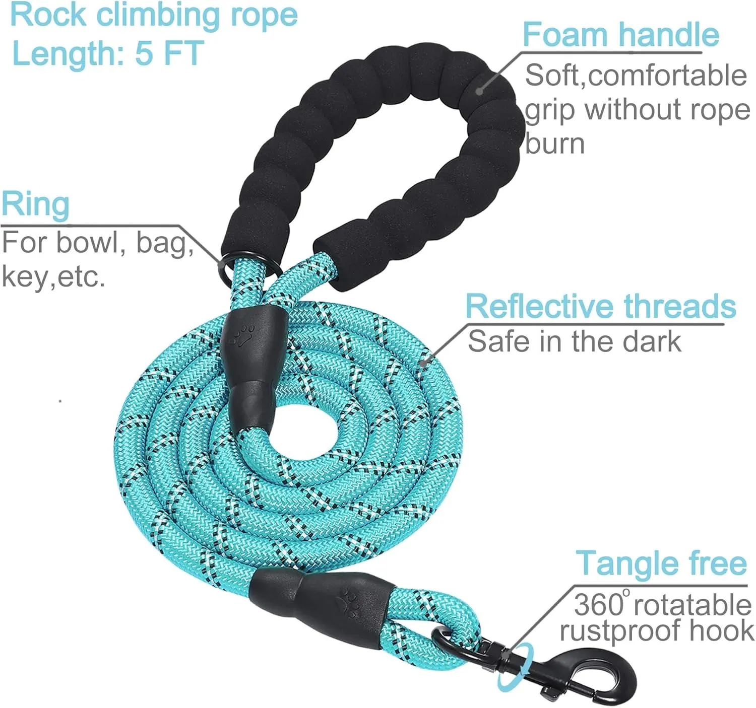 haapaw 2 Packs Martingale Dog Collar with Quick Release Buckle Reflective Dog Training Collars for Small Medium Large Dogs