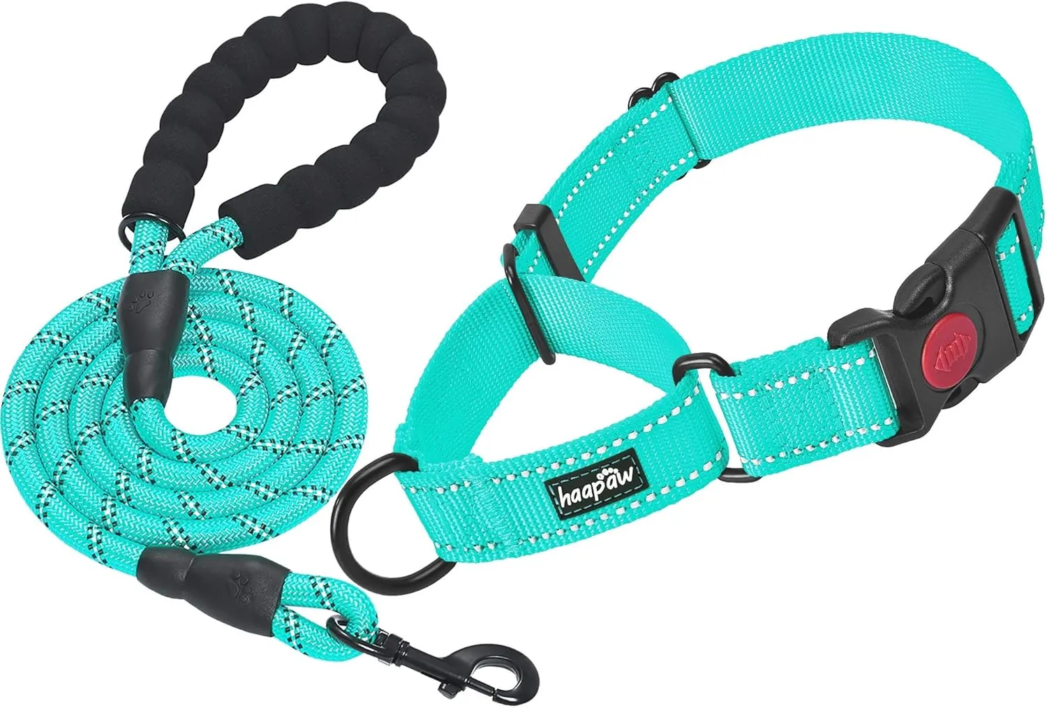 haapaw 2 Packs Martingale Dog Collar with Quick Release Buckle Reflective Dog Training Collars for Small Medium Large Dogs