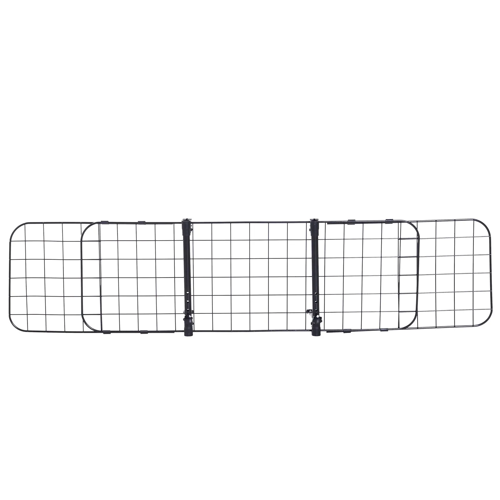 Heavy Duty Pet Car Barrier, 91-145Wx30H cm-Black