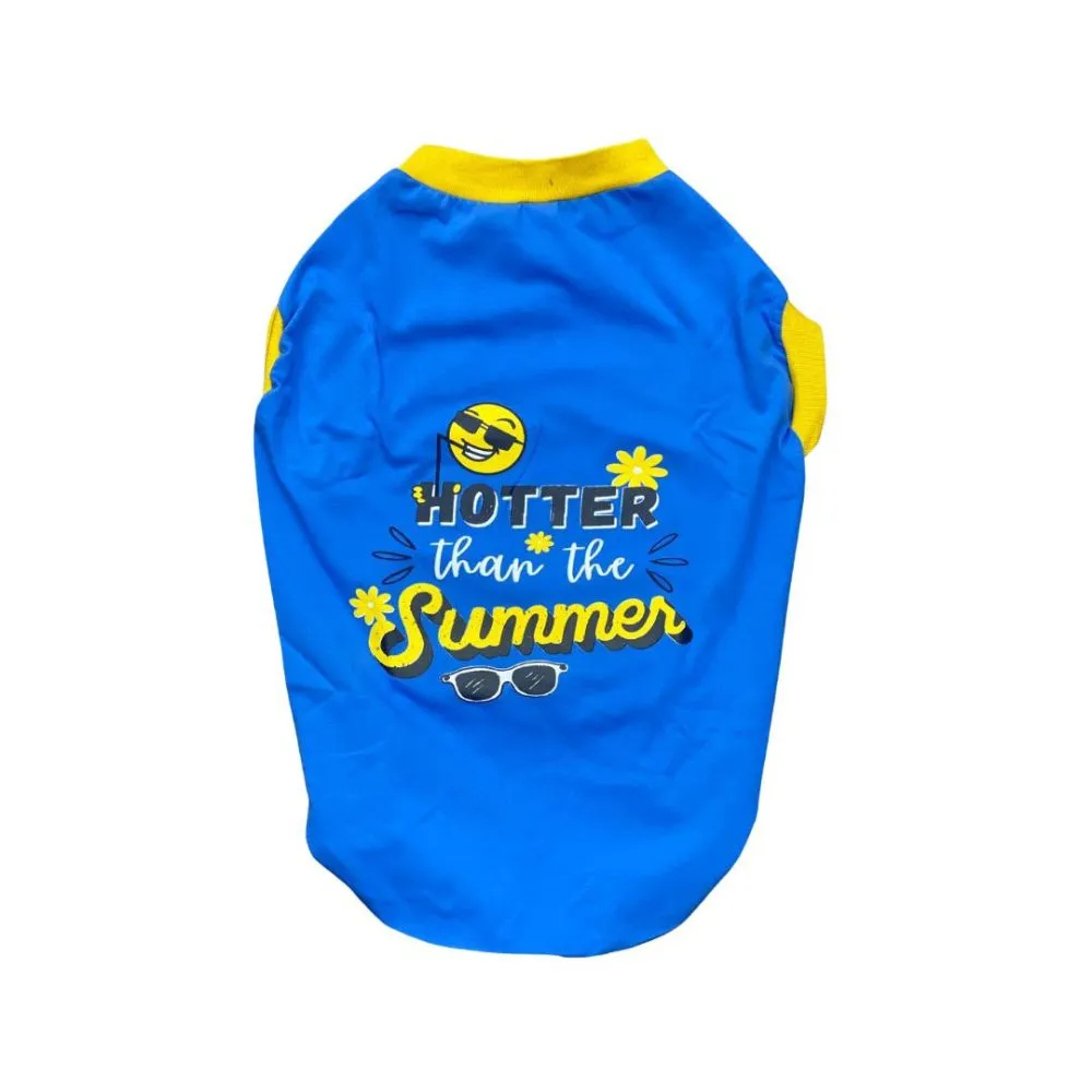 Hotter Than The Summer Dog T-shirt (Blue)