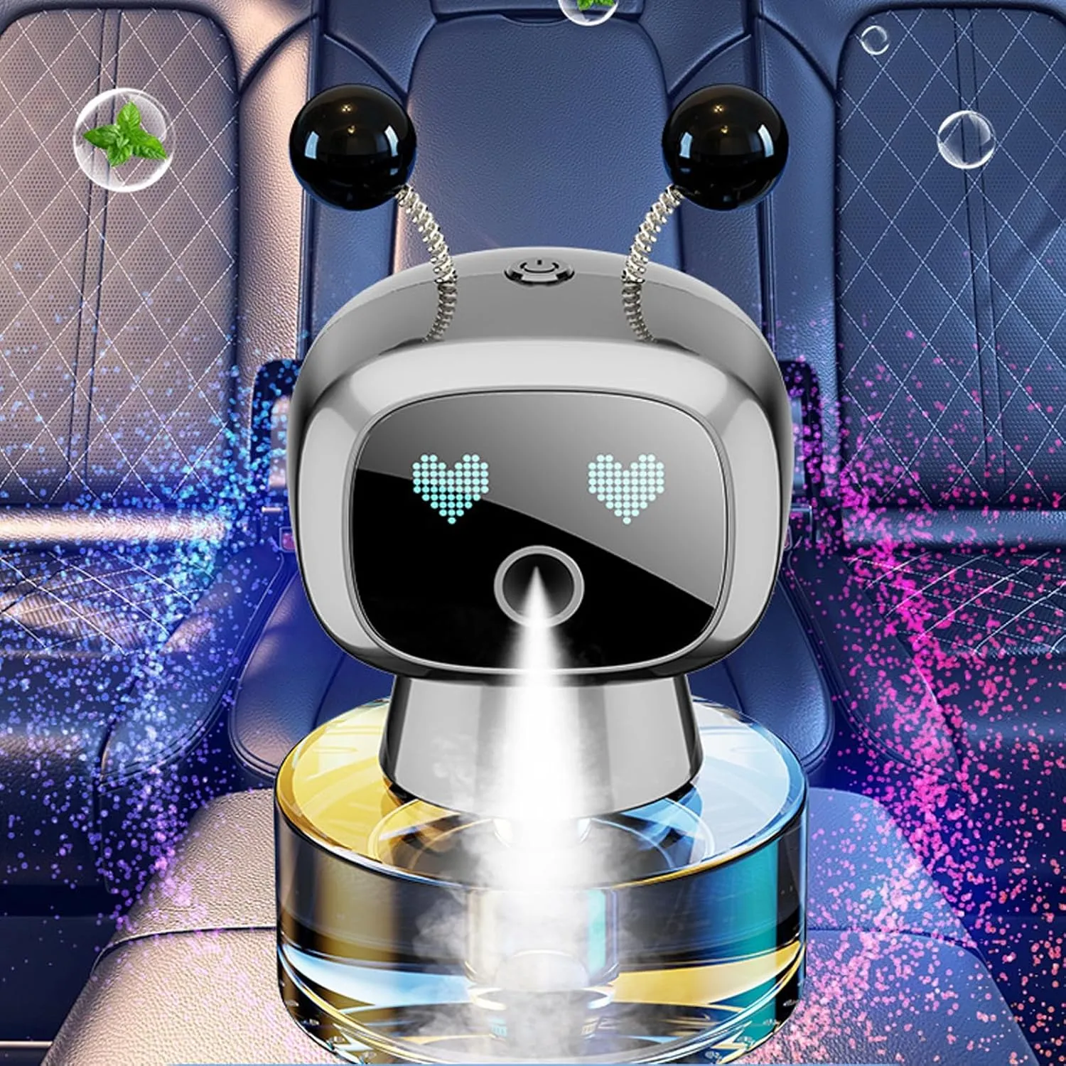 Intelligent Sensing Car Air Freshener USB Rechargeable Long Lasting Freshening Suitable For Enhanced In Car Air