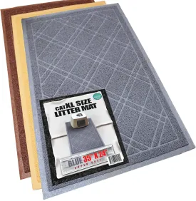 Iprimio Cat Litter Box Mat 35x24 Black | Cat Litter Trapping Mat, Mesh Mat Catches Litter, Repels Odor, Easy Clean Non Slip Kitty Litter Trapper Mats
