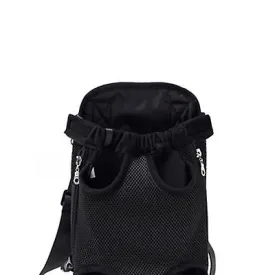 L 38*23cm black Outdoor portable pet bag, breathable Mesh backpack for cats and dogs AZ19589