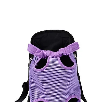 L 38*23cm black Outdoor portable pet bag, breathable Mesh backpack for cats and dogs AZ19589