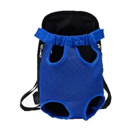 L 38*23cm blue Outdoor portable pet bag, breathable Mesh backpack for cats and dogs AZ19593