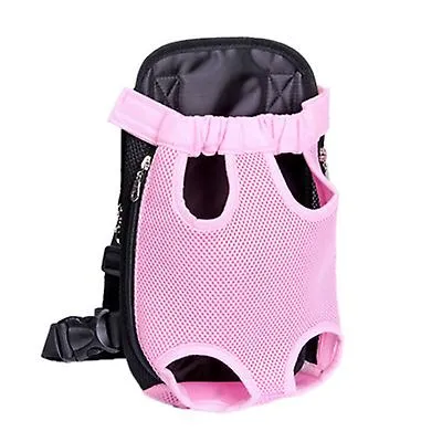 L 38*23cm blue Outdoor portable pet bag, breathable Mesh backpack for cats and dogs AZ19593