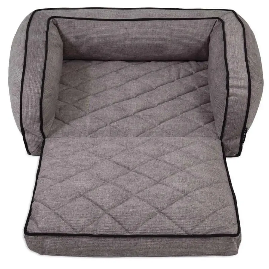 LA Z BOY Duchess Fold Out Sofa Textured Gray 29 In X 38 in