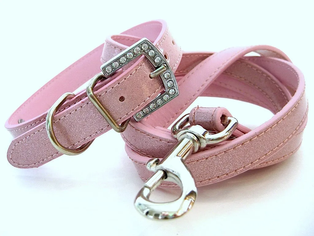 Light Pink Sparkle Personalized Pet Collar