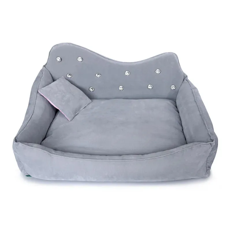 Luxury Rhinestone Pet Bed Set