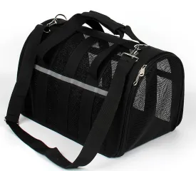 M 43*26*24cm black Portable pet outdoor mesh breathable backpack AZ15202