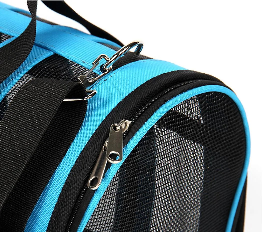 M 43*26*24cm black Portable pet outdoor mesh breathable backpack AZ15202