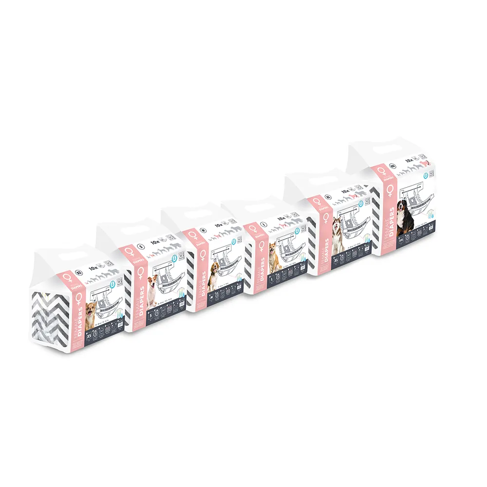 M-PETS Female Dog Diapers 10 Pack