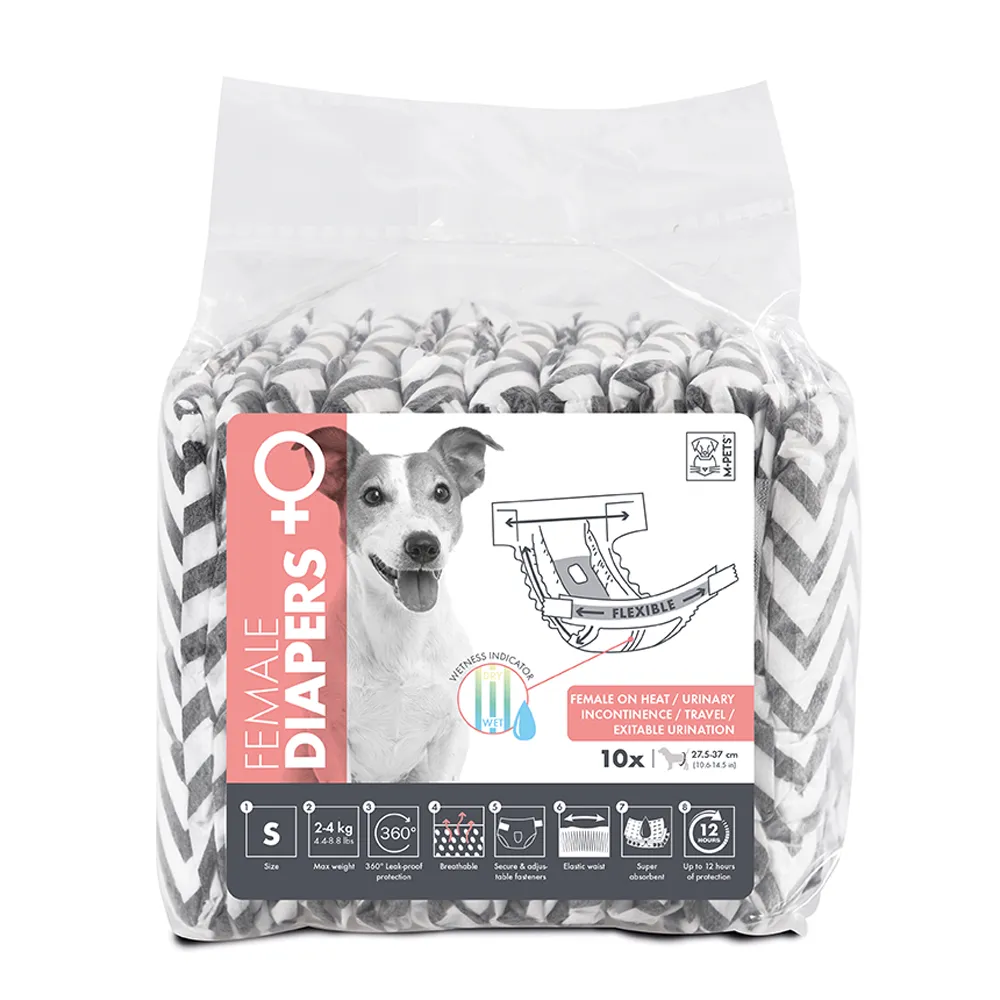 M-PETS Female Dog Diapers 10 Pack