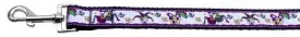 Mardi Gras Nylon Ribbon Dog Collars 1 wide 4ft Leash