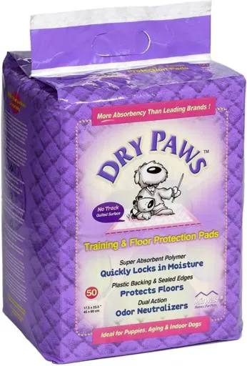 Midwest Dry Paws Absorbent and Quilted Floor and Training Dog Pads - 14 Pack - L:23" X W:24"